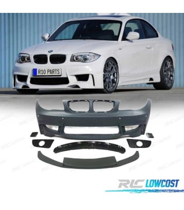 PARAGOLPES DELANTERO BMW E81 E87 E82 E88 LOOK 1M SRA + LIP FRONTAL