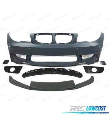 PARAGOLPES DELANTERO BMW E81 E87 E82 E88 06-10 LOOK 1M SRA + LIP FRONTAL