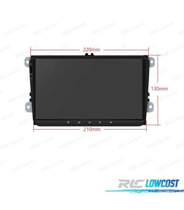 RADIO GPS ANDROID 14 PARA VOLKSWAGEN VW SEAT SKODA LCD TACTIL