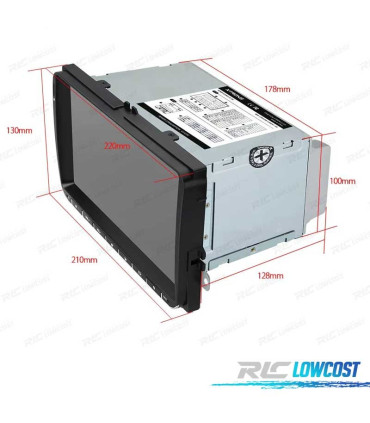 RADIO GPS ANDROID 12 PARA VW SEAT SKODA