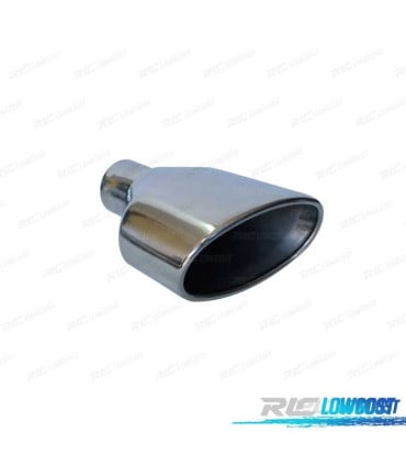 COLA ESCAPE OVALADA ACERO INOX TIPO RS4 CUPRA 2 LADO IZQ