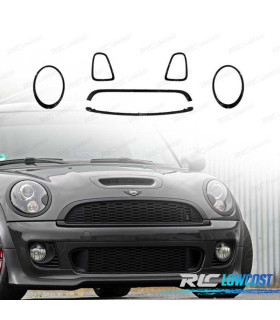MARCO FAROS PARRILLA MINI R56 R57 R58 07-13 LOOK JCW NEGRO BRILLO