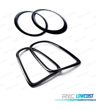MARCO FAROS PARRILLA MINI R56 R57 R58 07-13 LOOK JCW NEGRO BRILLO