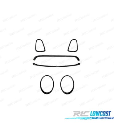 MARCO FAROS PARRILLA MINI R56 R57 R58 07-13 LOOK JCW NEGRO BRILLO