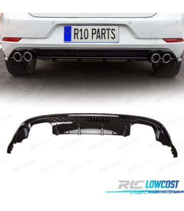 DIFUSOR VOLKSWAGEN VW GOLF 7.5 17-20 LOOK R NEGRO BRILLO