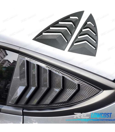 CUBRE CRISTALES LATERAL TESLA MODEL Y 20- LOOK CARBONO