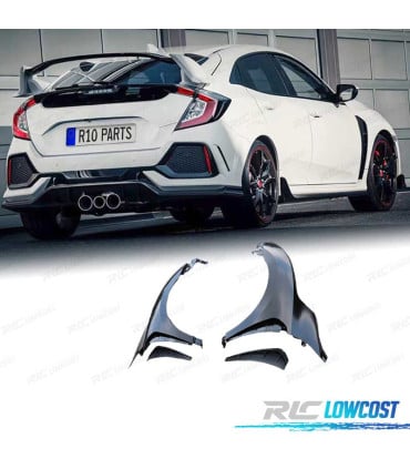 KIT 2 ALETAS HONDA CIVIC TYPE R 16-20 METAL