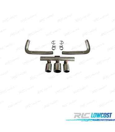 COLAS ESCAPE HONDA CIVIC 20-23 LOOK TYPE R CROMO