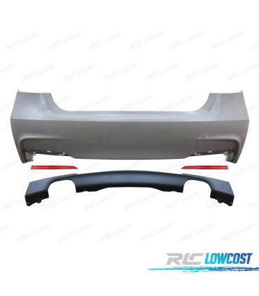PARAGOLPES TRASERO BMW F30 12-19 LOOK M SALIDA DOBLE