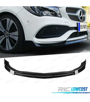 SPOILER LIP MERCEDES CLA W117 AMG 14-18 LOOK BRABUS NEGRO BRILLO