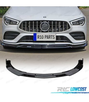 SPOILER LIP MERCEDES CLA W117 AMG 14-18 LOOK BRABUS NEGRO BRILLO
