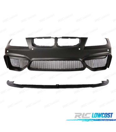 PARAGOLPES DELANTERO BMW E90 E91 05-08 LOOK M4 PDC + SPOILER LIP