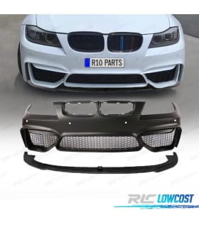 PARAGOLPES DELANTERO BMW E90 E91 LCI 08-12 LOOK M4 PDC + SPOILER LIP