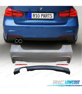 PARAGOLPES TRASERO BMW F30 12-19 LOOK M SALIDA DOBLE
