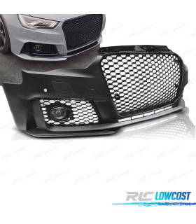 PARAGOLPES DELANTERO AUDI A3 8V 12-16 LOOK RS3 NEGRO BRILLO