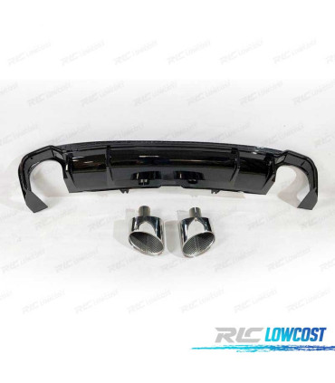 DIFUSOR AUDI A5 SPORTBACK S LINE 17- LOOK RS5 + COLAS ESCAPE
