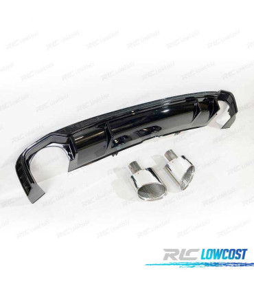 DIFUSOR AUDI A5 SPORTBACK S LINE 17- LOOK RS5 + COLAS ESCAPE