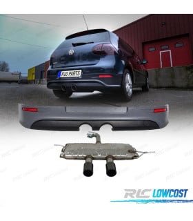 DIFUSOR VOLKSWAGEN VW GOLF 5 03-08 LOOK R32 + SILENCIOSO ESCAPE