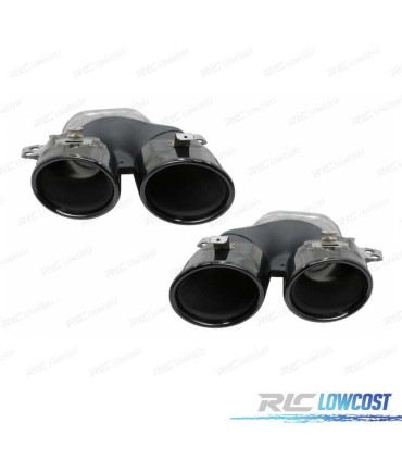 DIFUSOR MERCEDES CLASE C W205 SEDAN 14-20 C43 AMG PDC + COLAS ESCAPE NEGRO