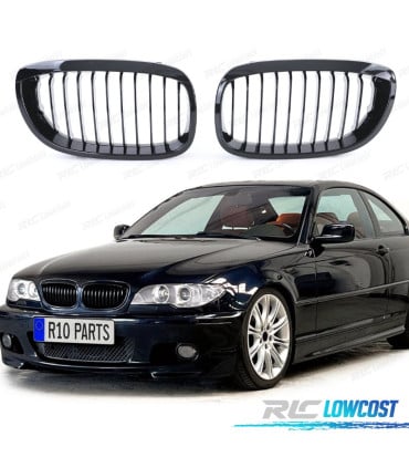 PARRILLAS BMW E46 COUPE CABRIO 03-06 NEGRO BRILLO
