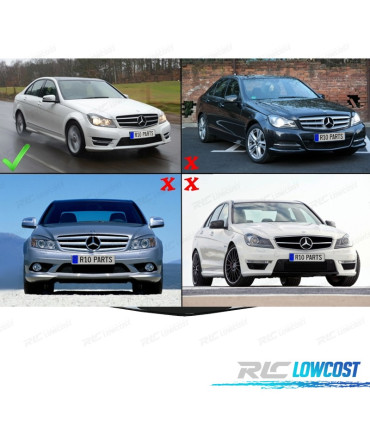 SPOILER LIP MERCEDES CLASE C W204 AMG 11-13 LOOK C63