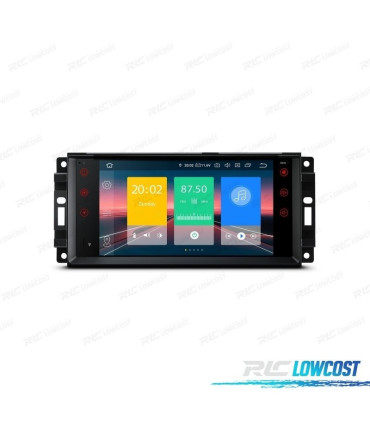 RADIO GPS ANDROID 13 PARA JEEP WRANGLER 07-12, GRAND CHEROKEE 08-11... USB GPS TACTIL HD 7"