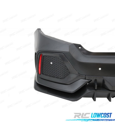PARAGOLPES TRASERO HONDA CIVIC 16- LOOK TYPE R