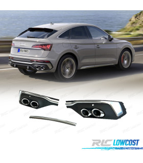 DIFUSOR AUDI Q5 S LINE 20- LOOK SQ5 COUPE PLATA