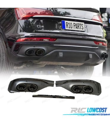 DIFUSOR AUDI Q5 S LINE 20- LOOK SQ5 COUPE NEGRO