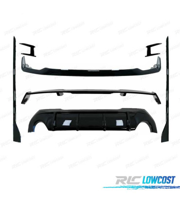 KIT AERO BMW F40 19- LOOK M PERFORMANCE NEGRO BRILLO