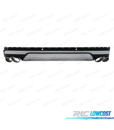 DIFUSOR AUDI Q7 20-23 LOOK SQ7 + COLAS ESCAPE CROMO