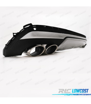 DIFUSOR AUDI Q7 20-23 LOOK SQ7 + COLAS ESCAPE CROMO