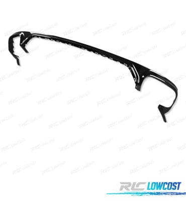 DIFUSOR AUDI Q8 18-23 LOOK SQ8 NEGRO + COLAS ESCAPE CROMO