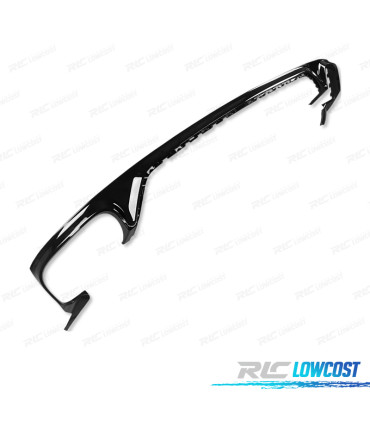 DIFUSOR AUDI Q8 19-23 LOOK SQ8 NEGRO + COLAS ESCAPE CROMO