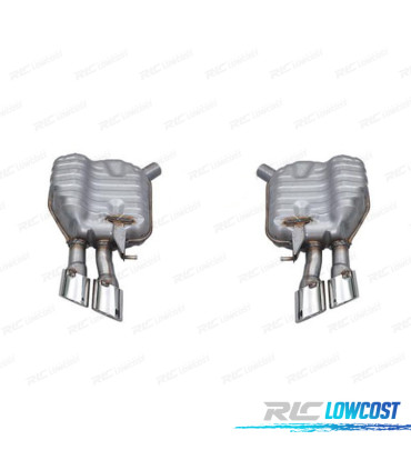 SILENCIOSO ESCAPE AUDI A8 15-17 LOOK S8 CROMO