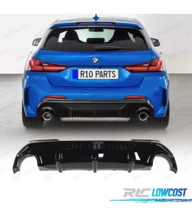 DIFUSOR BMW F40 19- LOOK M 135i NEGRO BRILLANTE PLASTICO ABS
