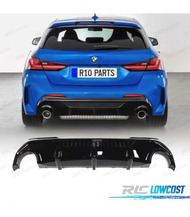 DIFUSOR BMW F40 19- LOOK 135i NEGRO BRILLANTE