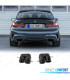 COLAS DE ESCAPE BMW G20 G21 19- LOOK ROCK NEGRO