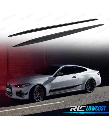 TALONERAS LATERALES AÑADIDOS INFERIORES BMW G22 LOOK M PERFORMANCE CARBONO