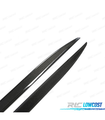TALONERAS LATERALES AÑADIDOS INFERIORES BMW G22 LOOK M PERFORMANCE CARBONO