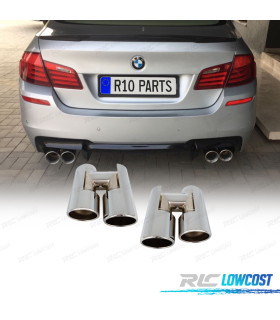 COLAS DE ESCAPE BMW F10 10-17 LOOK M5 CROMO