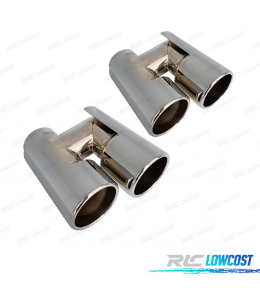 COLAS DE ESCAPE BMW F10 10-17 LOOK M5 CROMO