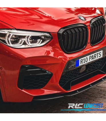 SPOILER LIP BMW X4 G02 18-20 LOOK ROCK NEGRO MATE