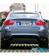 COLAS ESCAPE BMW X6 E71 E72 08-14 CUADRADA PLATA