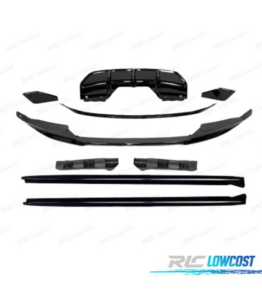 KIT CARROCERIA BMW X6 F16 14- LOOK M PERFORMANCE NEGRO BRILLO