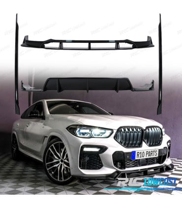 KIT CARROCERIA BMW X6 G06 19- LOOK BLACK KNIGHT NEGRO BRILLANTE