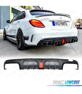 DIFUSOR MERCEDES W205 14- LOOK BRABUS NEGRO