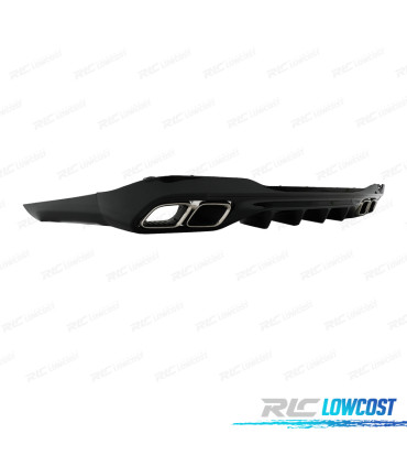 DIFUSOR MERCEDES W206 AMG 21- LOOK C63 + COLAS ESCAPE CROMO