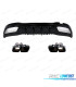 DIFUSOR MERCEDES W206 AMG 21- LOOK C63 + COLAS ESCAPE NEGRO PLASTICO ABS