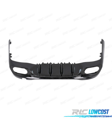 DIFUSOR MERCEDES W206 AMG 21- LOOK C43 + COLAS ESCAPE CROMO